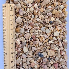 Crushed limestone gravel at Round Rock Landscape Supplies