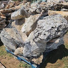 Landscape boulders for sale at Round Rock Landscape Supplies in Leander TX